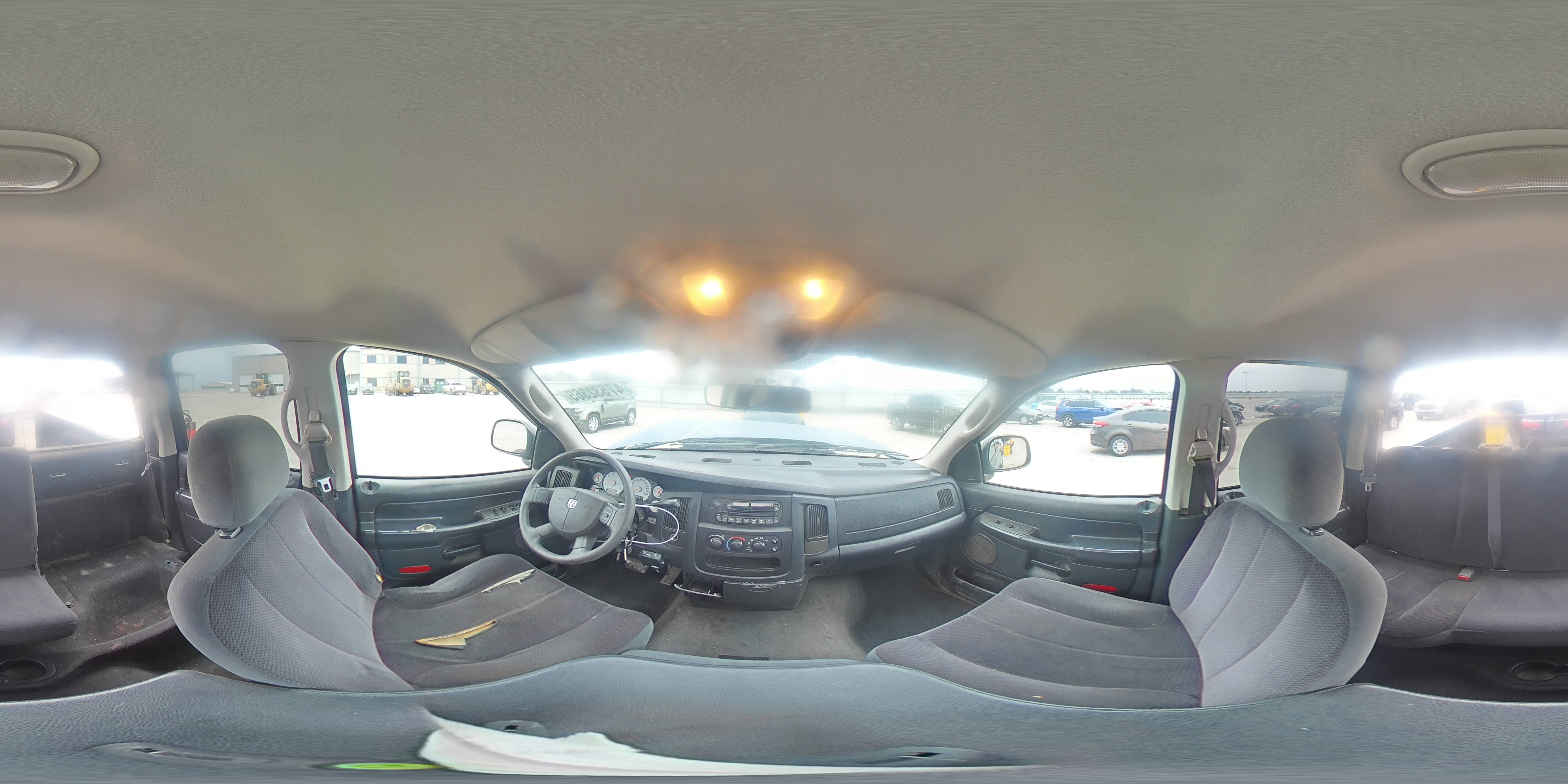 2005 Dodge RAM VIN 1D7HA18D65S106113 Copart auction photo, front end / top/roof damage thumbnail 13