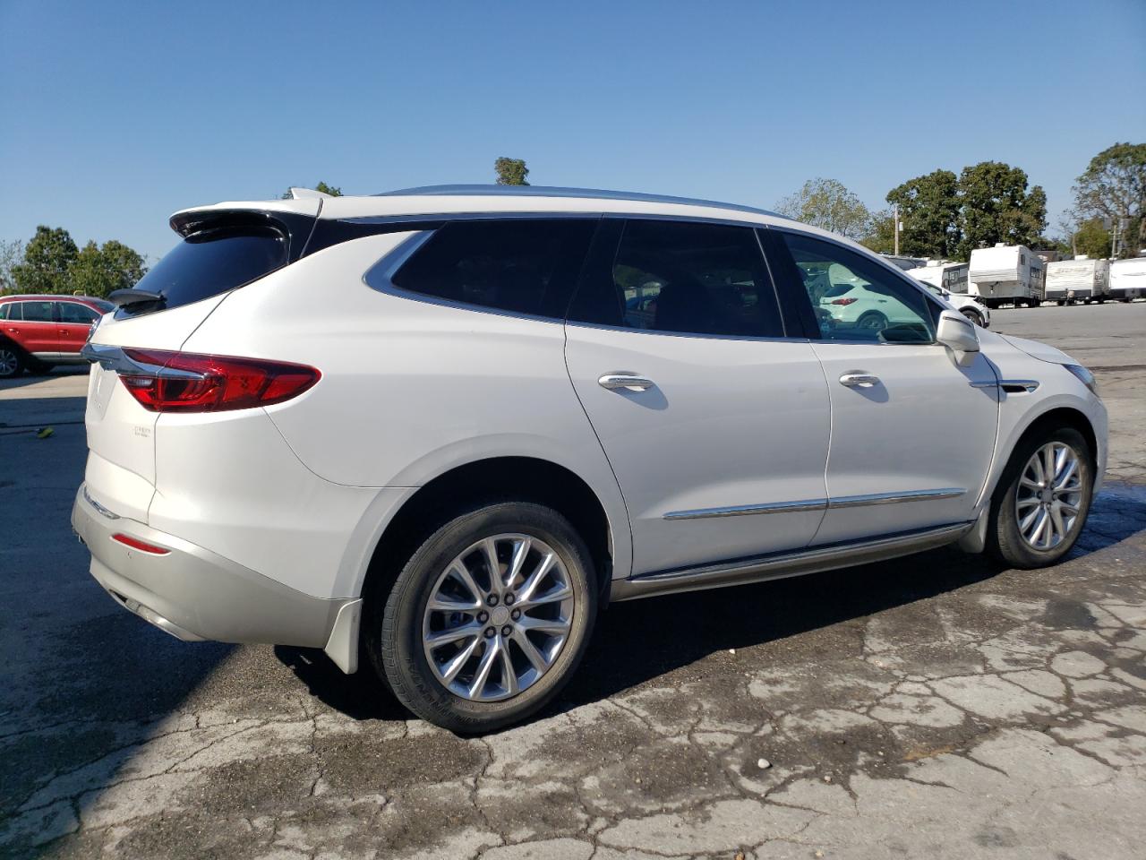 2020 Buick Enclave VIN 5GAEVBKW9LJ307199 Copart auction photo, front end / side damage thumbnail 3