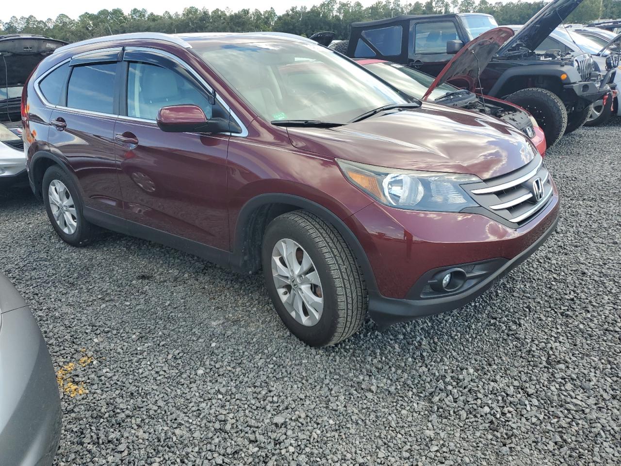 2012 Honda CR-V VIN 5J6RM3H71CL021872 Copart auction photo, water/flood damage thumbnail 4