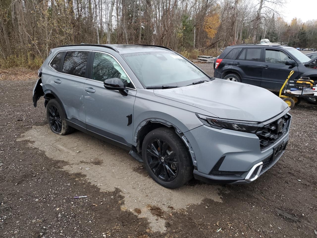 2024 Honda CR-V VIN 2HKRS6H92RH214219 Copart auction photo, rear end / side damage thumbnail 4