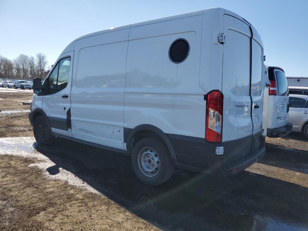 2017 Ford Transit VIN 1FTYE1CM9HKA61291 Copart auction photo, side / rear end damage thumbnail 2