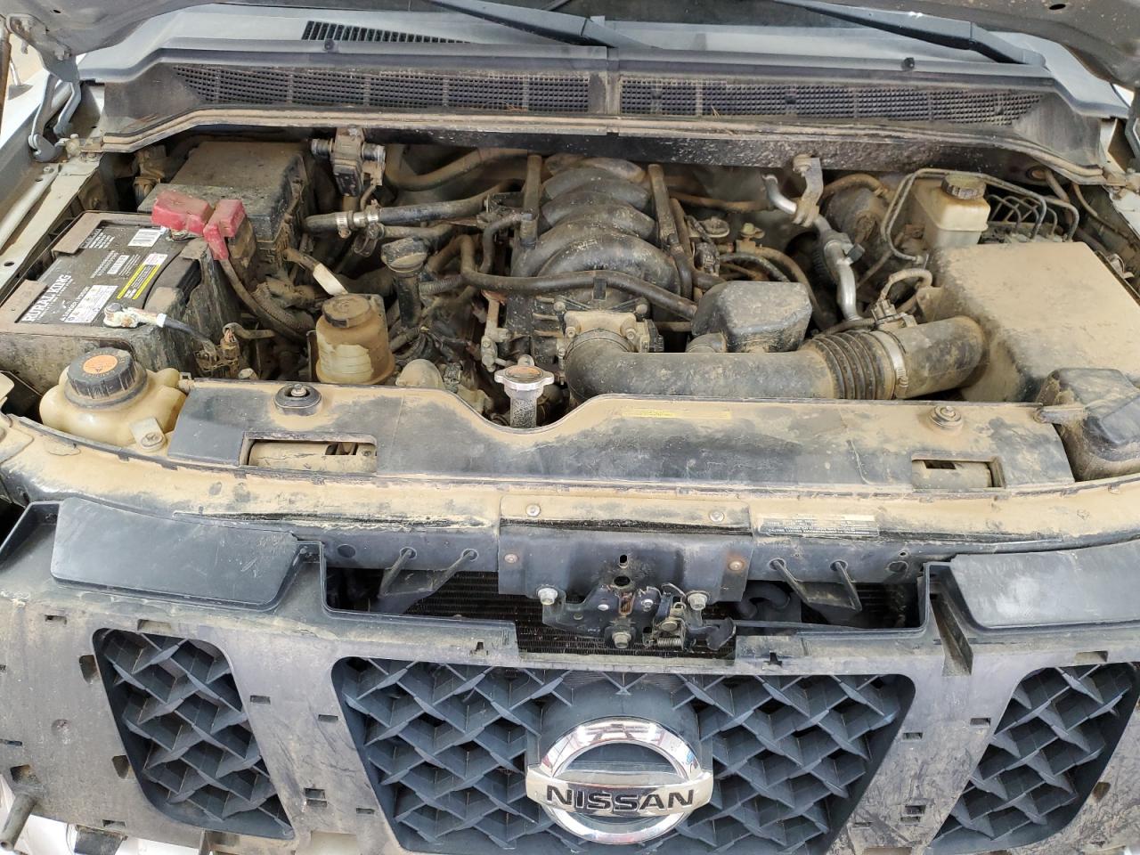 2014 Nissan Titan VIN 1N6AA0EJ8EN500885 Copart auction photo, front end / undercarriage damage thumbnail 11
