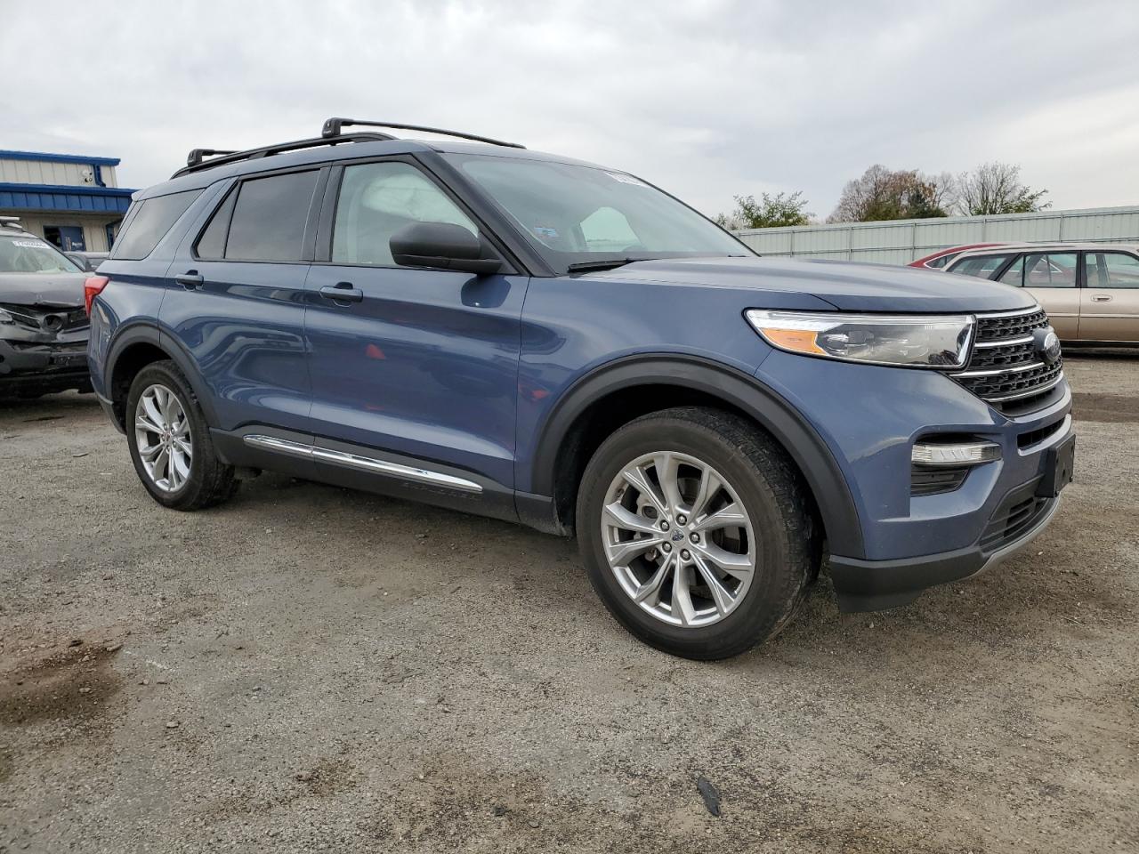 2021 Ford Explorer VIN 1FMSK8DH5MGA31044 Copart auction photo, side damage thumbnail 4