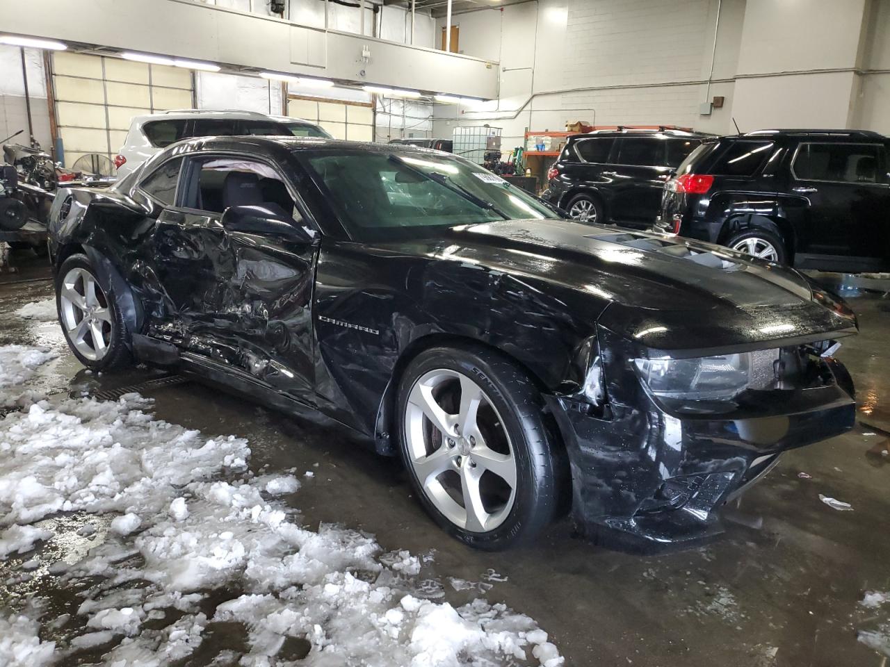 2015 Chevrolet Camaro VIN 2G1FG1EW7F9217187 Copart auction photo, side / front end damage thumbnail 4