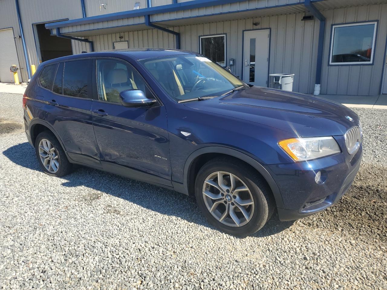 2013 BMW X3 VIN 5UXWX7C52DL980940 Copart auction photo, side damage thumbnail 4