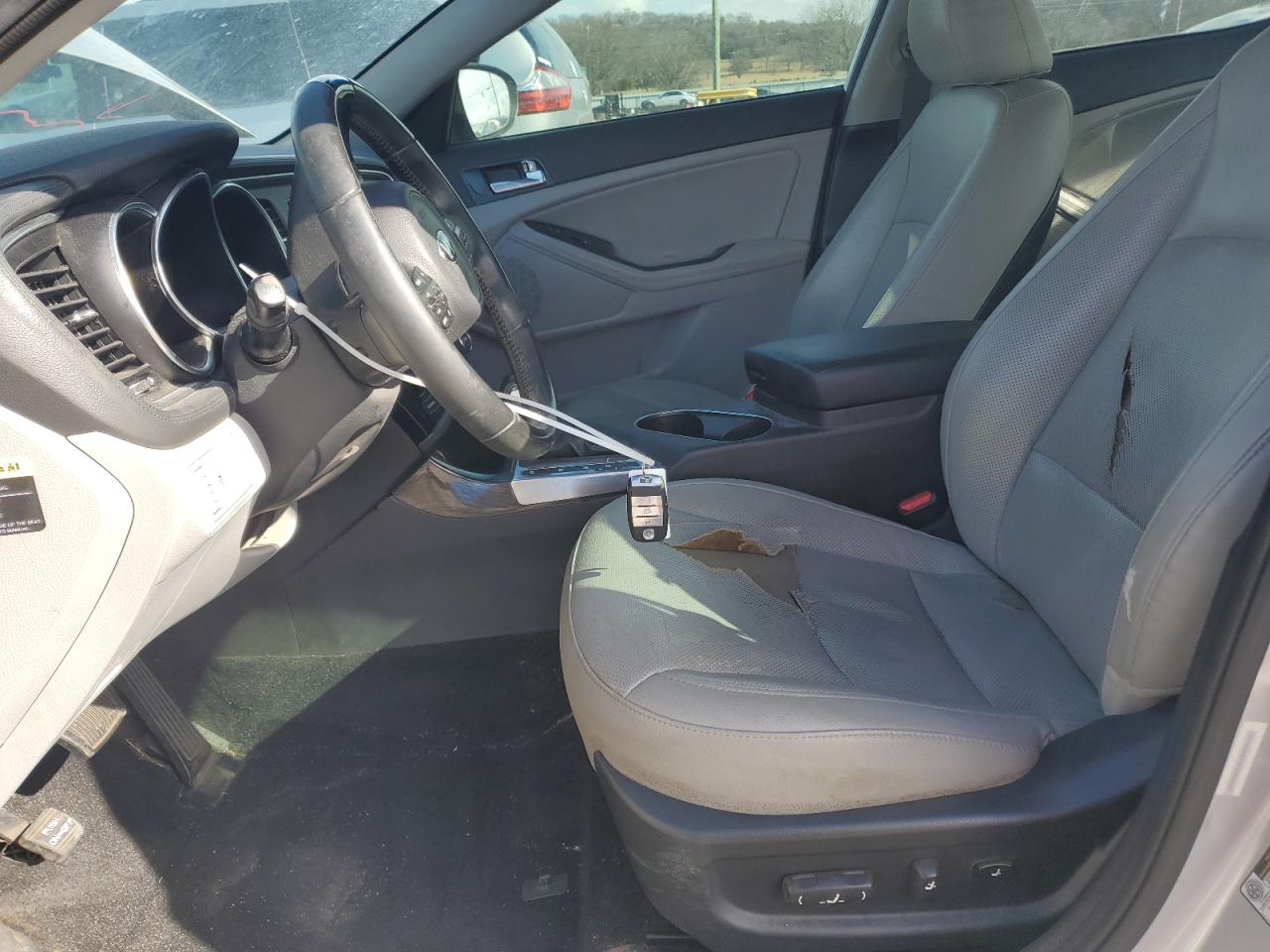 2015 KIA Optima VIN 5XXGN4A75FG372220 Copart auction photo, side / front end damage thumbnail 7