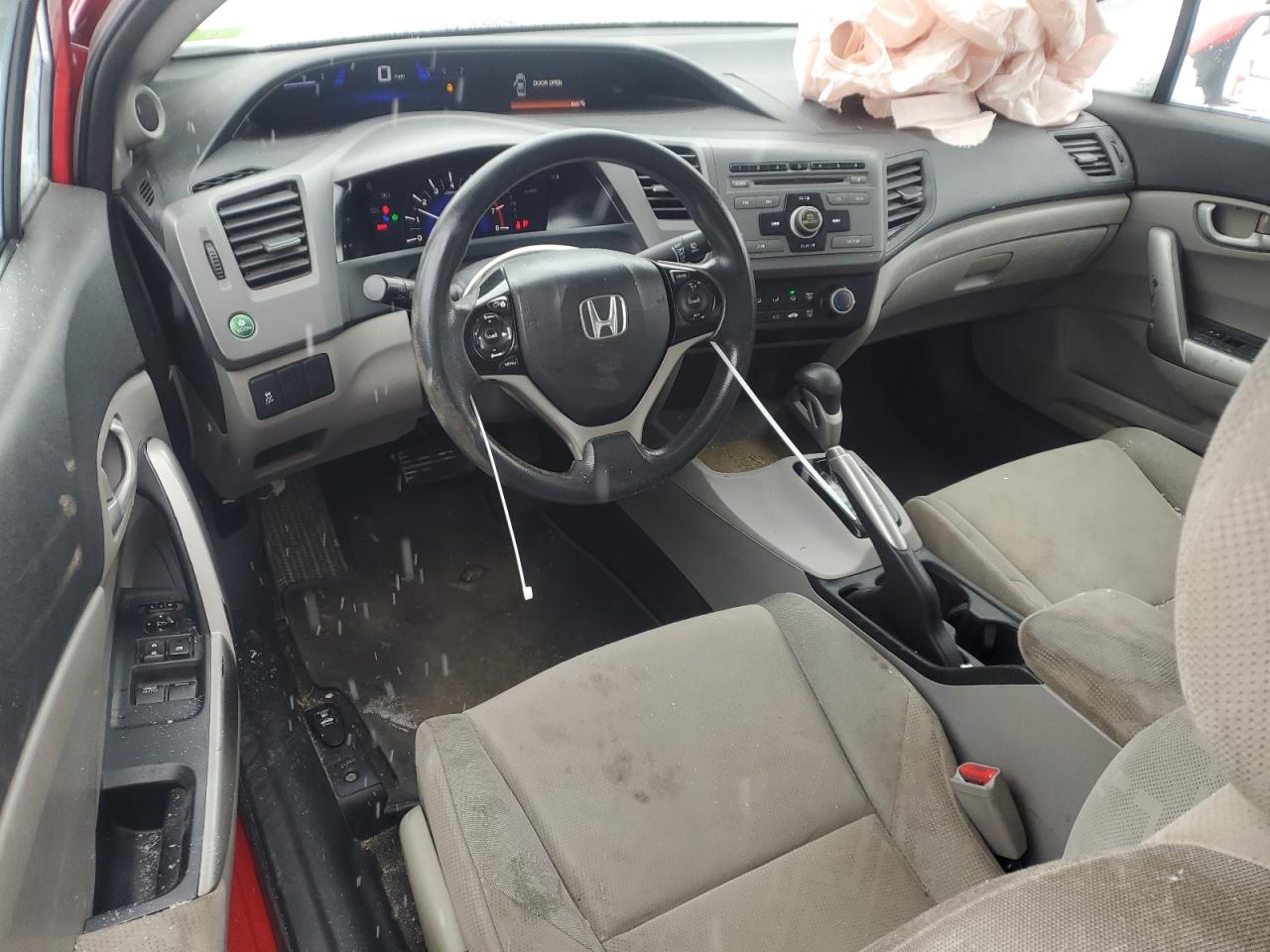 2012 Honda Civic VIN 2HGFG3B51CH529894 Copart auction photo, front end / minor dent/scratches damage thumbnail 8