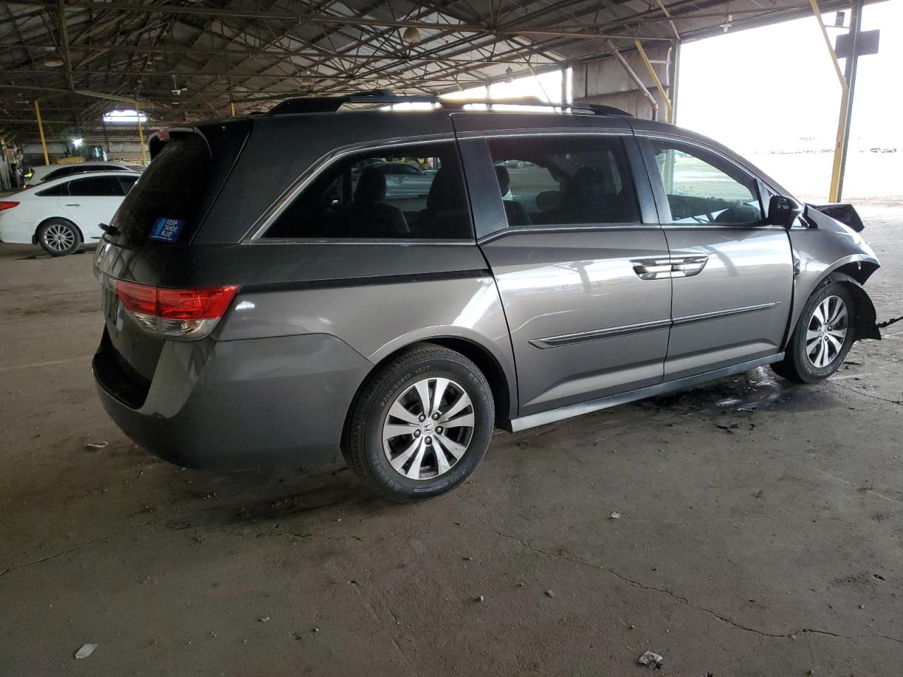 2015 Honda Odyssey VIN 5FNRL5H62FB037338 Copart auction photo, front end damage thumbnail 3