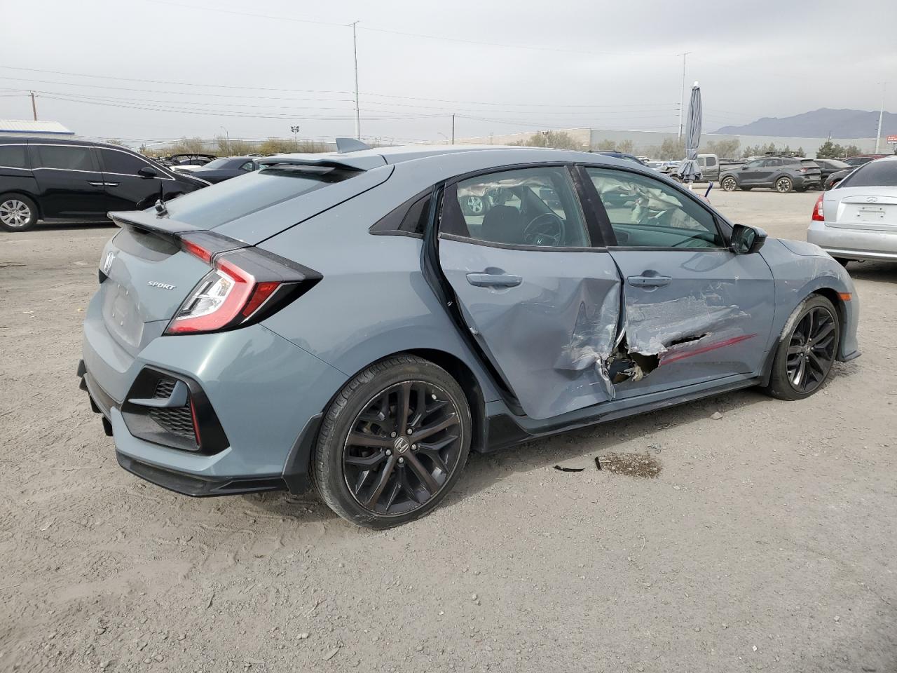 2021 Honda Civic VIN SHHFK7H48MU212462 Copart auction photo, side damage thumbnail 3