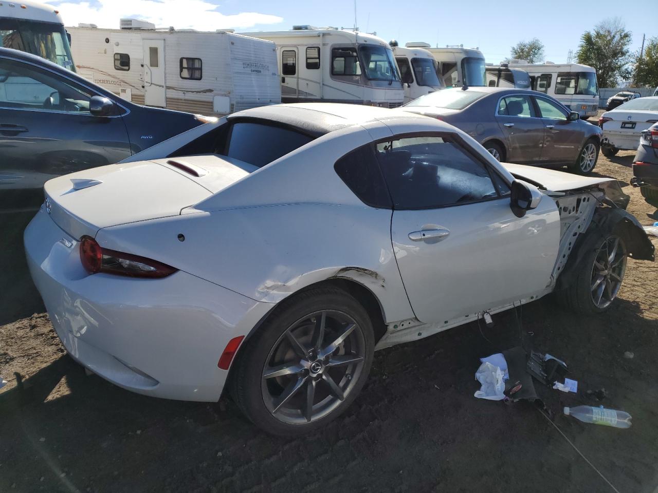 2018 Mazda MX-5 VIN JM1NDAM77J0202214 Copart auction photo, front end damage thumbnail 3