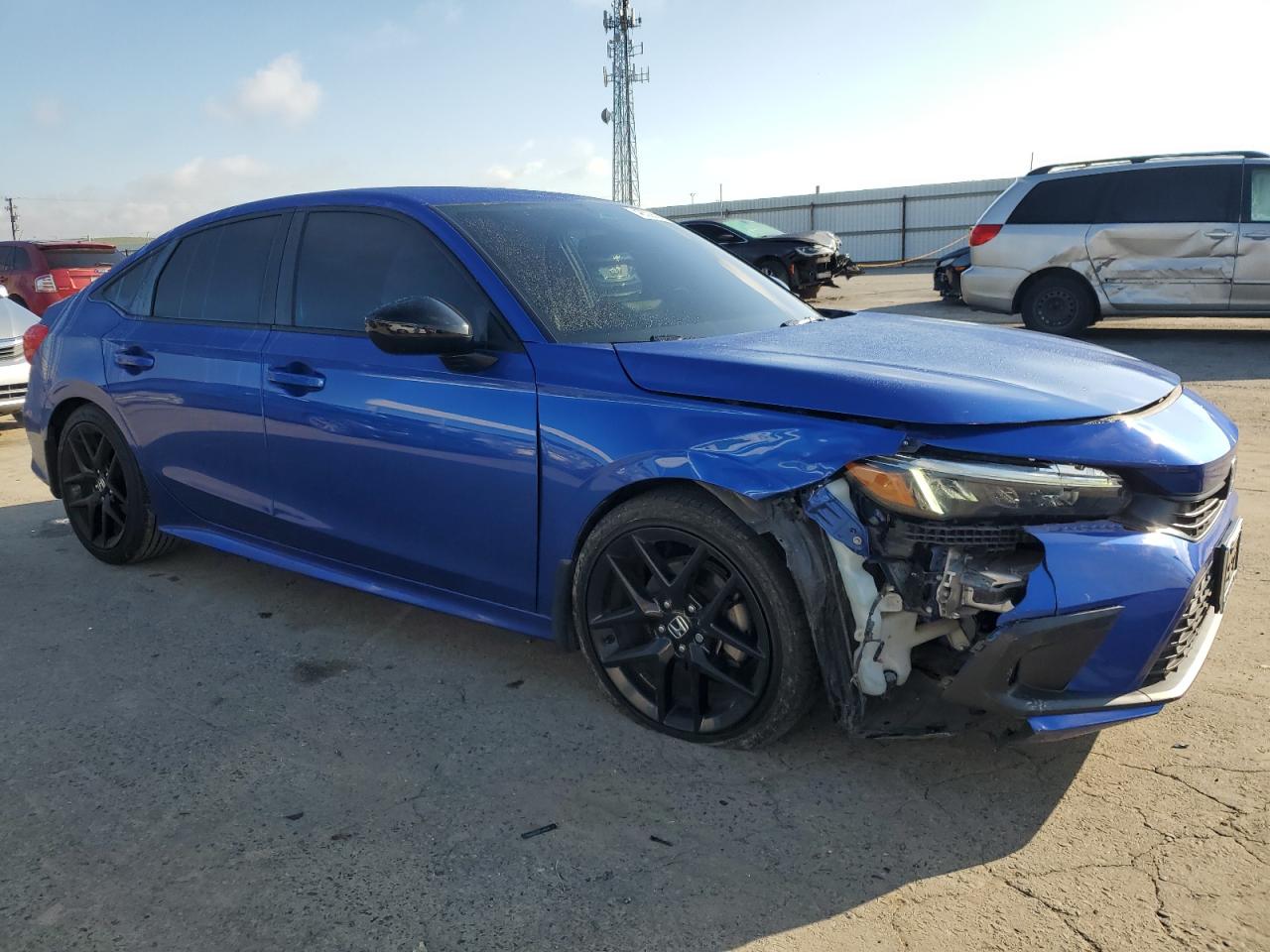 2022 Honda Civic VIN 2HGFE2F56NH588159 Copart auction photo, front end damage thumbnail 4