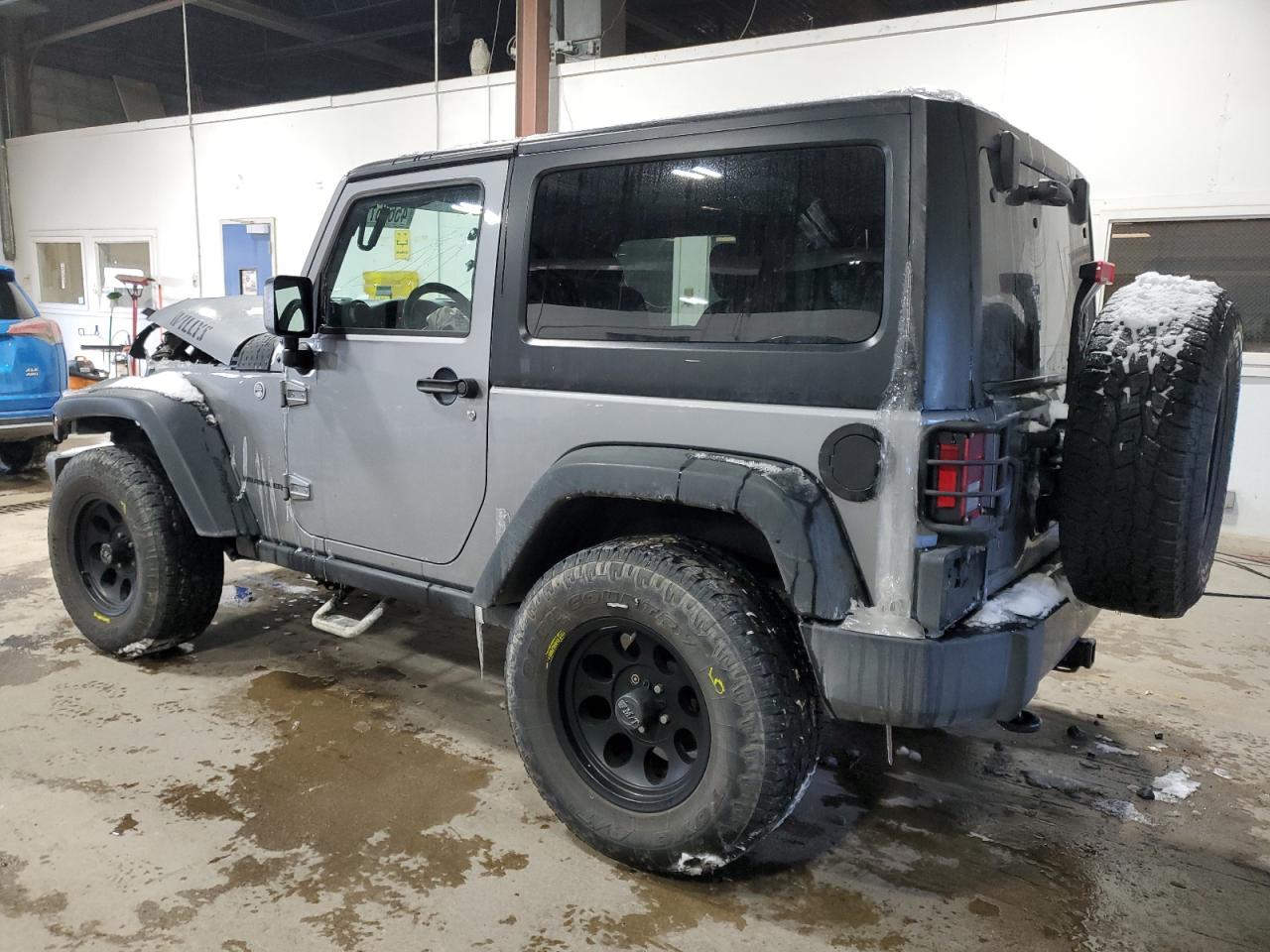 2015 Jeep Wrangler VIN 1C4AJWAG7FL643985 Copart auction photo, front end damage thumbnail 2