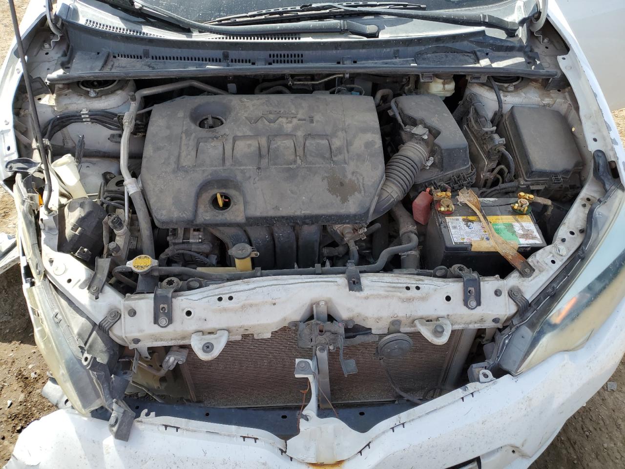 2015 Toyota Corolla VIN 5YFBURHE7FP296876 Copart auction photo, undercarriage / front end damage thumbnail 11