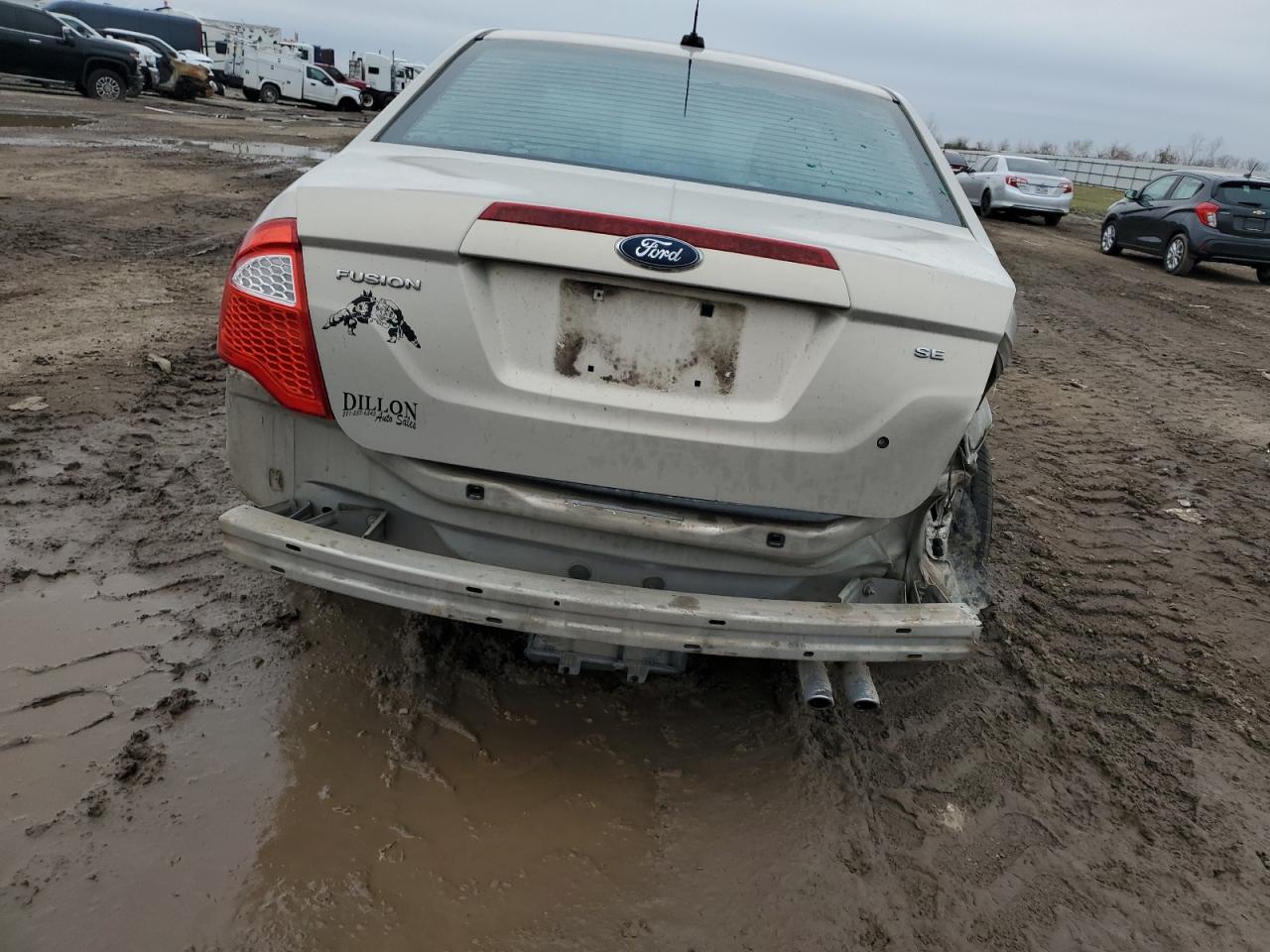 2010 Ford Fusion VIN 3FAHP0HA7AR338904 Copart auction photo, rear end damage thumbnail 6