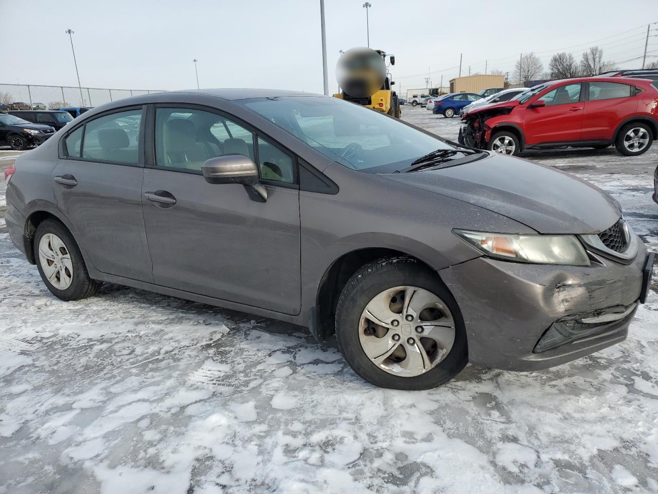 2014 Honda Civic VIN 2HGFB2F54EH525134 Copart auction photo, front end / rear end damage thumbnail 4