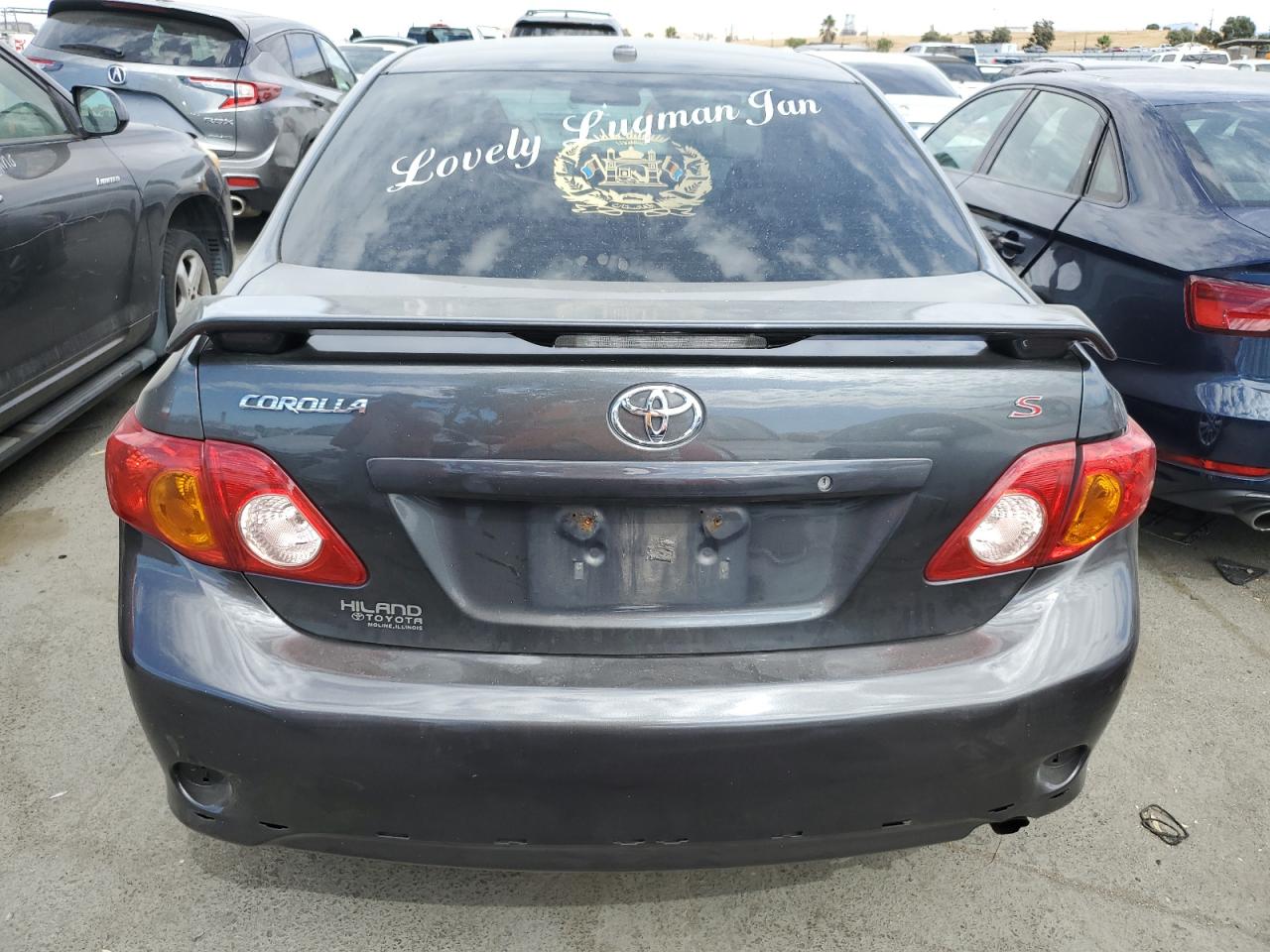 2009 Toyota Corolla VIN 1NXBU40E39Z077141 Copart auction photo, front end / rear end damage thumbnail 6