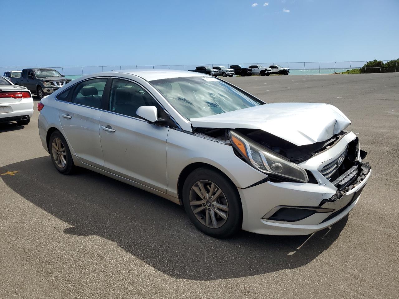 2016 Hyundai Sonata VIN 5NPE24AFXGH375238 Copart auction photo, front end damage thumbnail 4