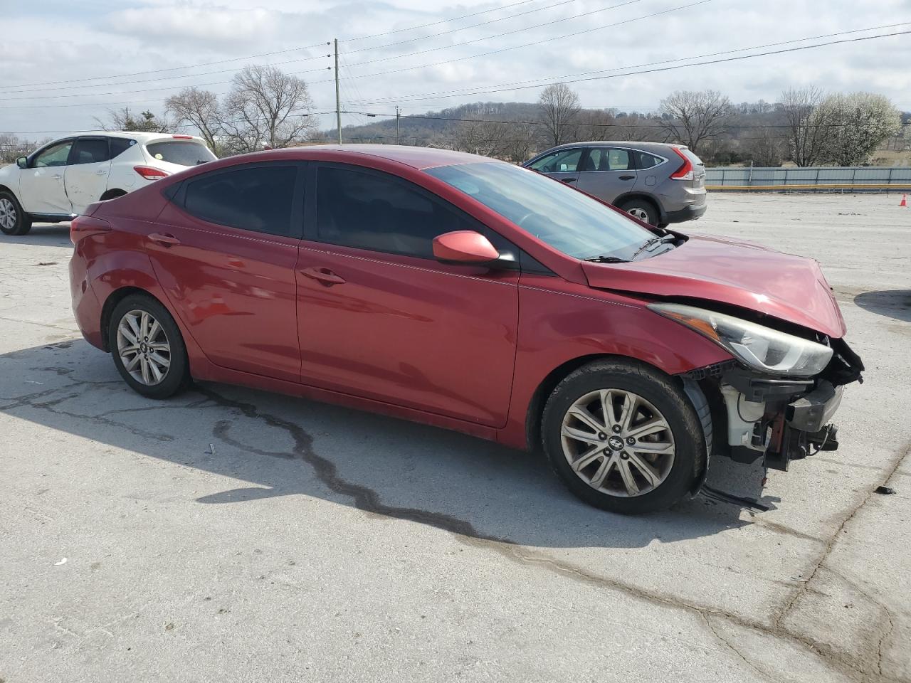 2014 Hyundai Elantra VIN 5NPDH4AE5EH533418 Copart auction photo, front end damage thumbnail 4