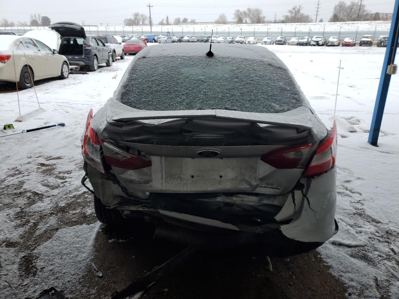 2013 Ford Focus VIN 1FADP3F29DL205480 Copart auction photo, rear end damage thumbnail 6