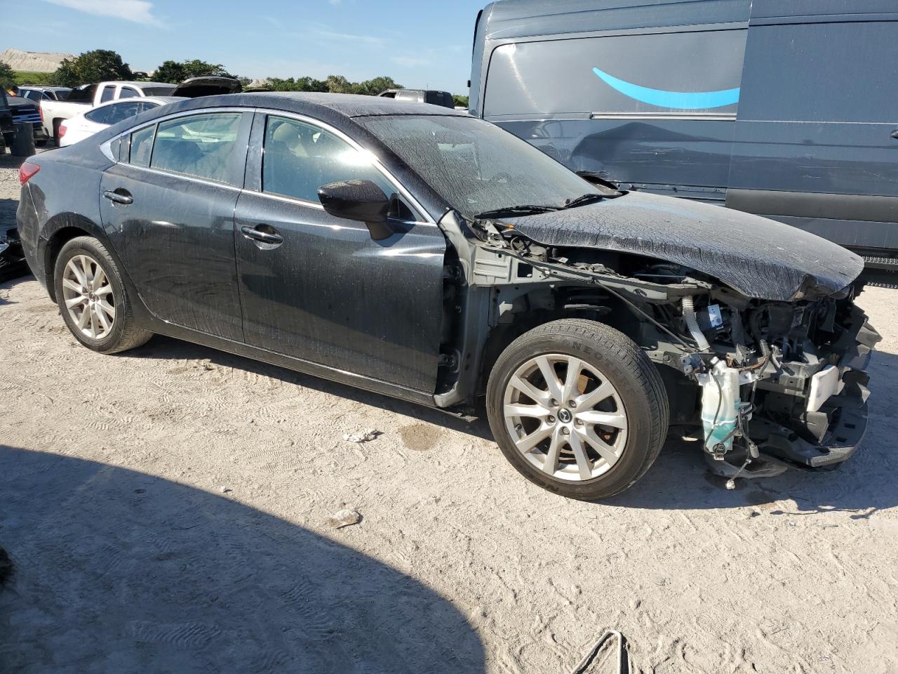 2014 Mazda 6 VIN JM1GJ1U59E1104009 Copart auction photo, front end / mechanical damage thumbnail 4