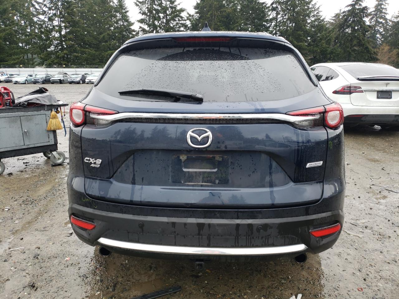 2018 Mazda CX-9 VIN JM3TCBDY0J0221445 Copart auction photo, front end / side damage thumbnail 6