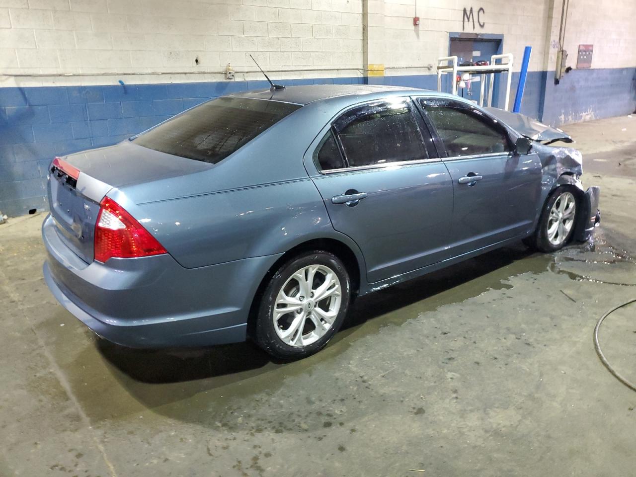 2012 Ford Fusion VIN 3FAHP0HA2CR106505 Copart auction photo, front end / side damage thumbnail 3