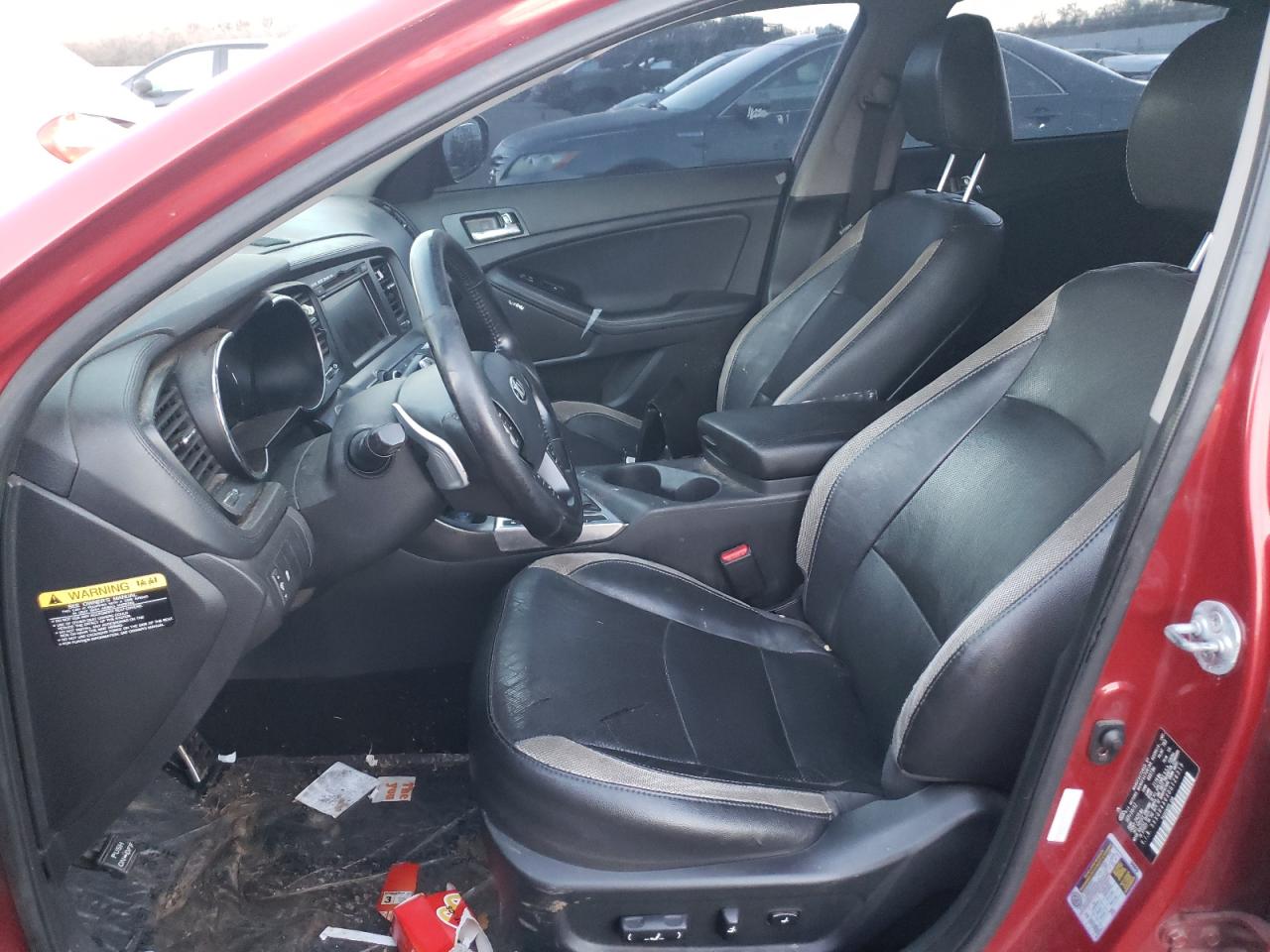 2013 KIA Optima VIN 5XXGR4A6XDG126319 Copart auction photo, front end / side damage thumbnail 7