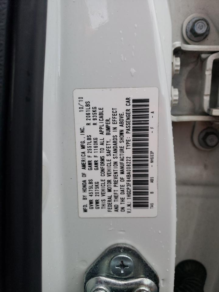 2011 Honda Accord VIN 1HGCP3F84BA008222 Copart auction photo, front end damage thumbnail 13