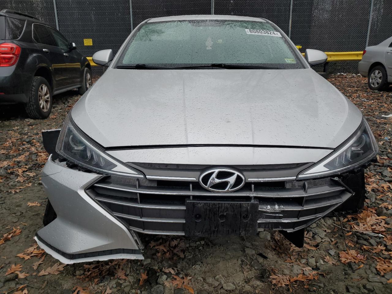 2019 Hyundai Elantra VIN 5NPD74LF8KH446259 Copart auction photo, undercarriage / front end damage thumbnail 5