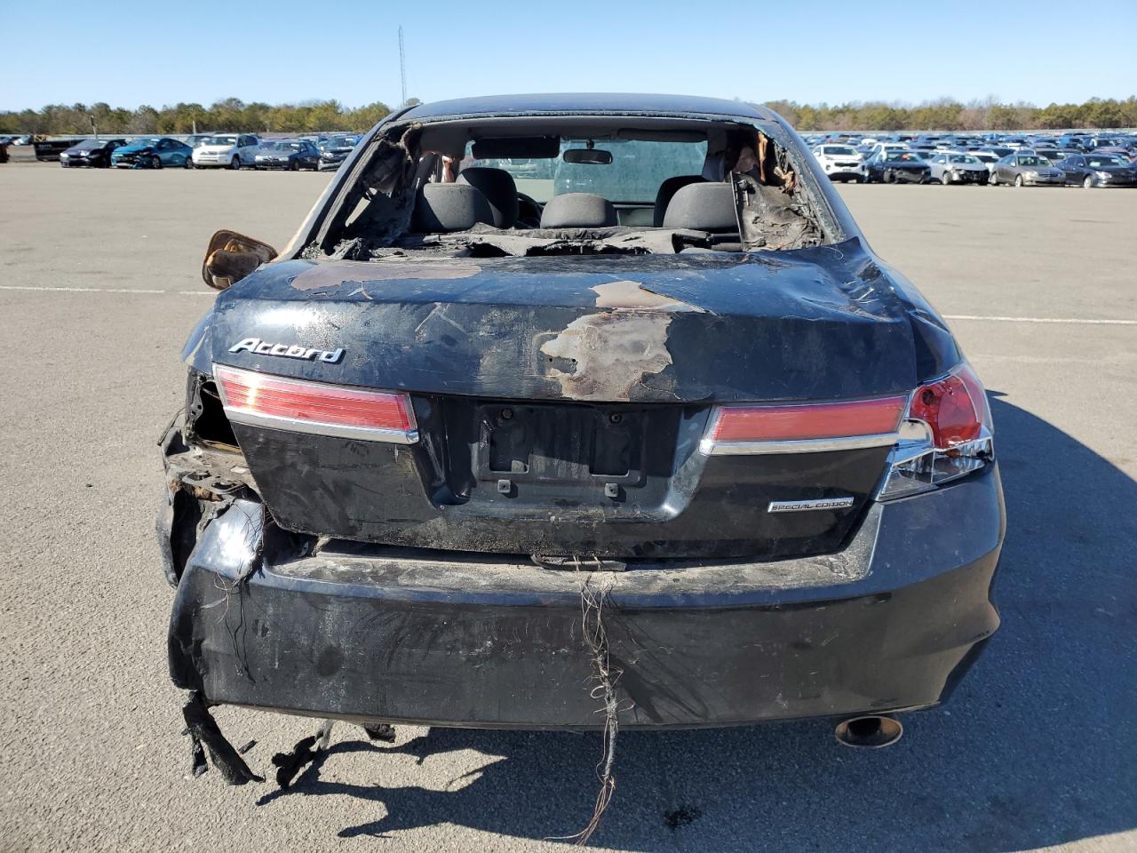 2011 Honda Accord VIN 1HGCP2F63BA035050 Copart auction photo, burn / front end damage thumbnail 6