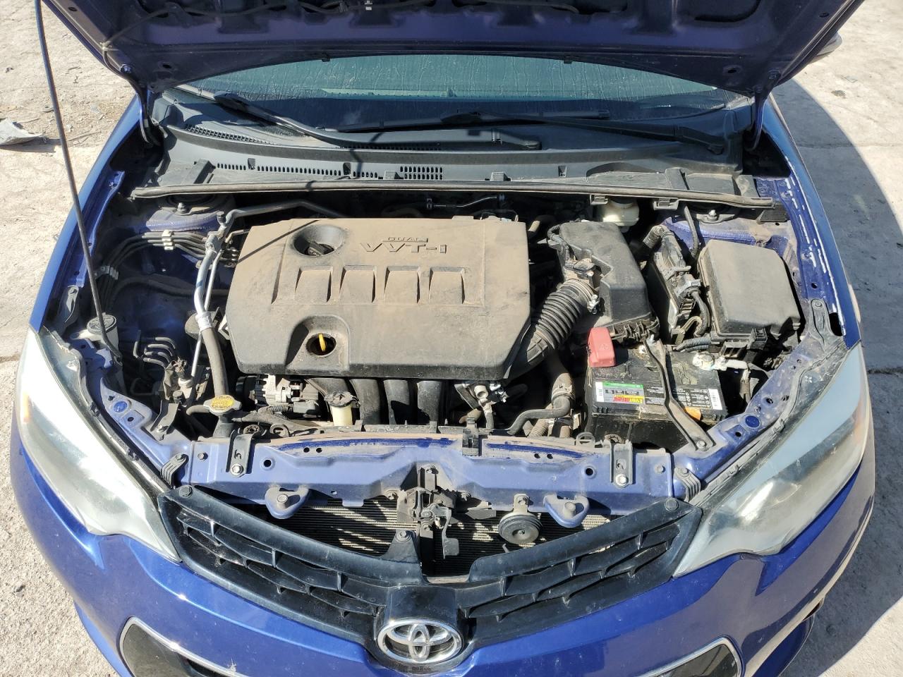 2015 Toyota Corolla VIN 5YFBURHE6FP312243 Copart auction photo, side / hail damage thumbnail 11