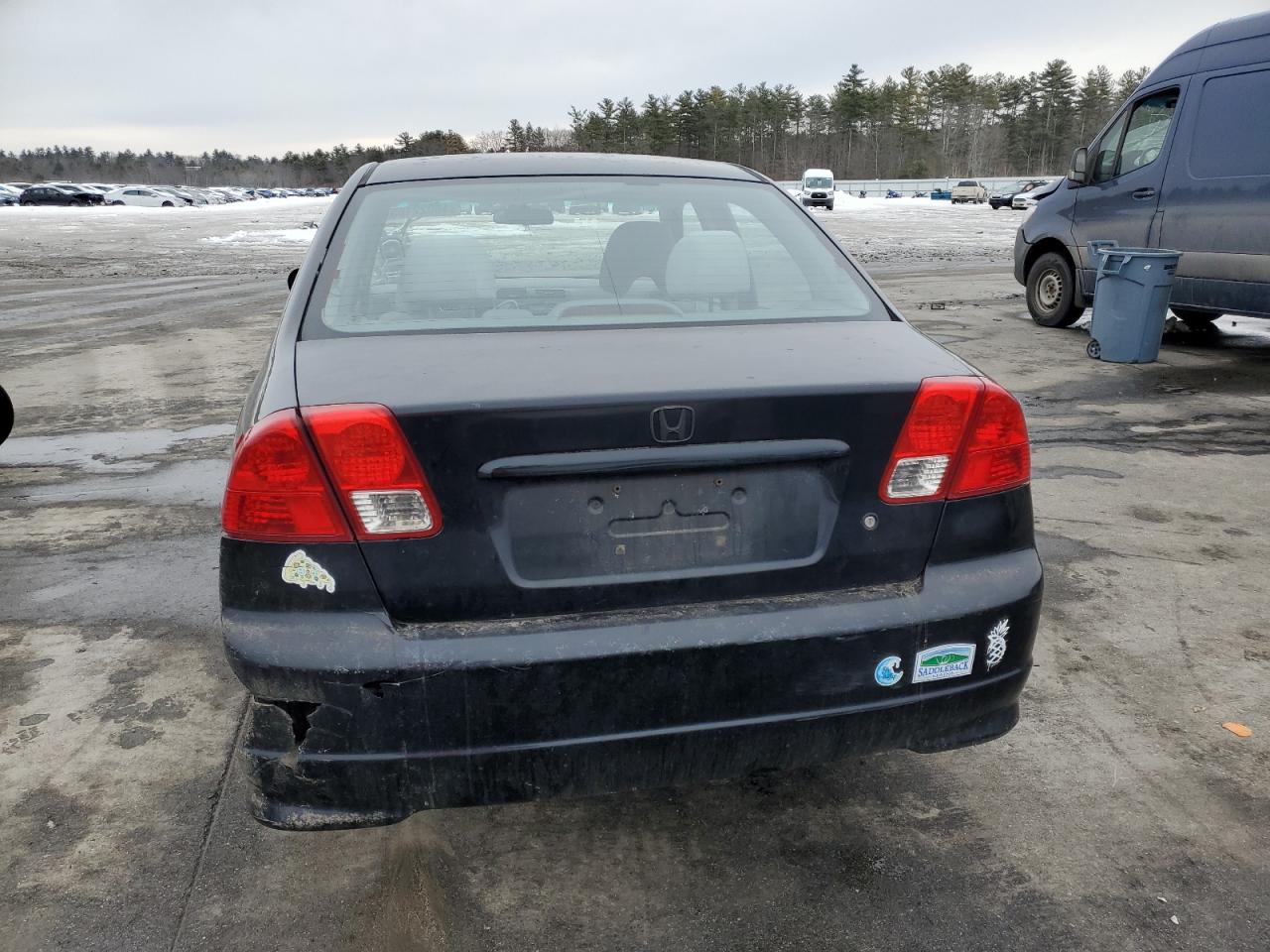 2004 Honda Civic VIN 2HGES16544H616120 Copart auction photo, rear end damage thumbnail 6