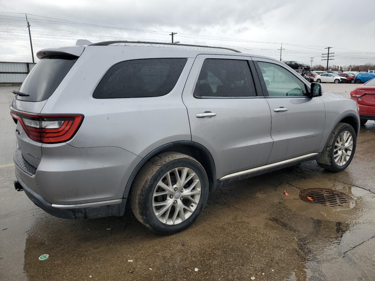 2014 Dodge Durango VIN 1C4RDJEG5EC500930 Copart auction photo, side / front end damage thumbnail 3