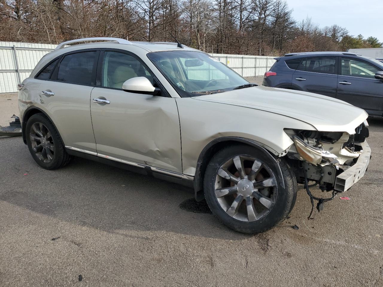 2006 Infiniti FX VIN JNRAS08W76X204088 Copart auction photo, front end / side damage thumbnail 4