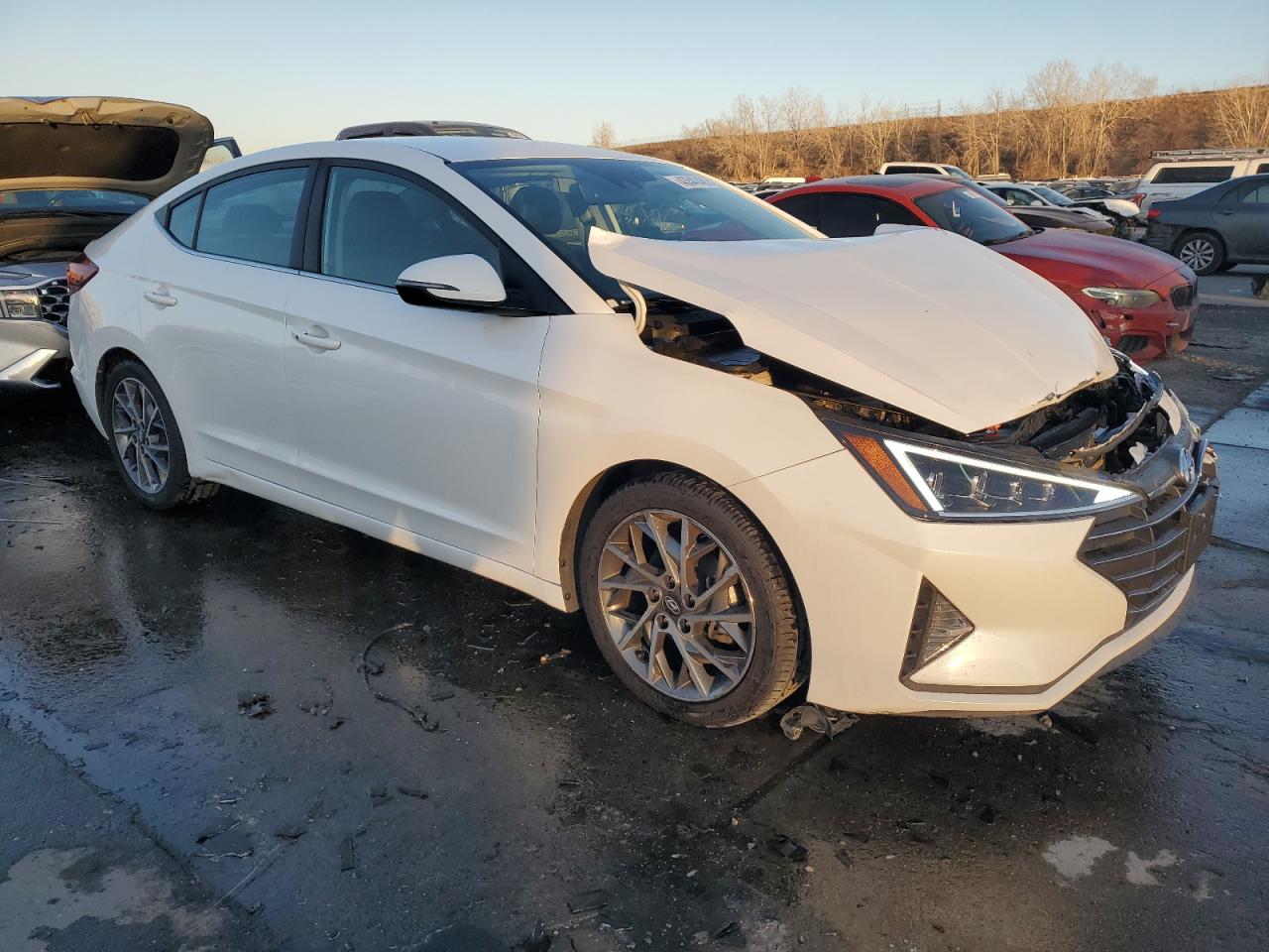 2019 Hyundai Elantra VIN 5NPD84LFXKH468728 Copart auction photo, front end damage thumbnail 4