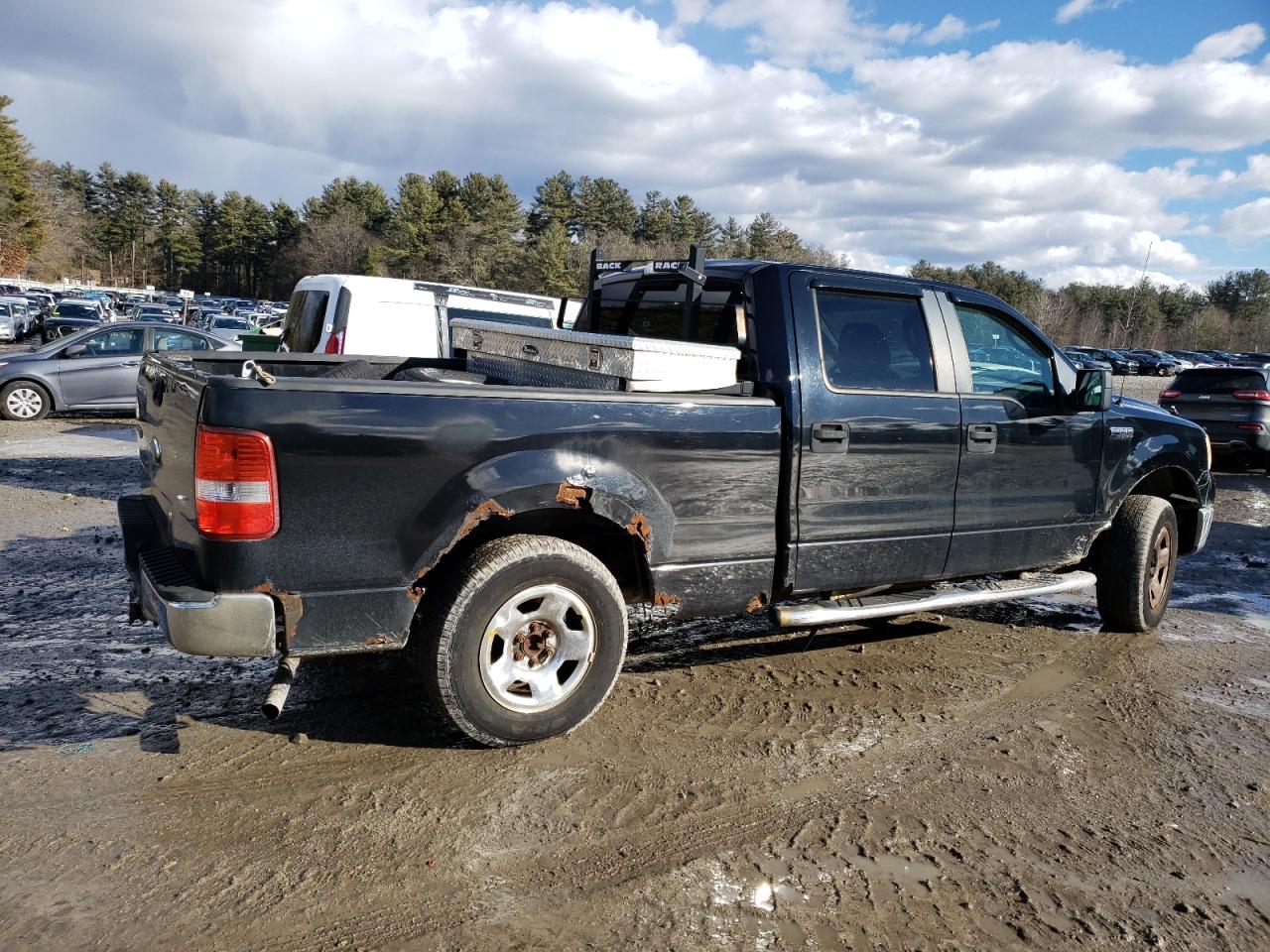 2007 Ford F-150 VIN 1FTPW14537KC29621 Copart auction photo, undercarriage damage thumbnail 3