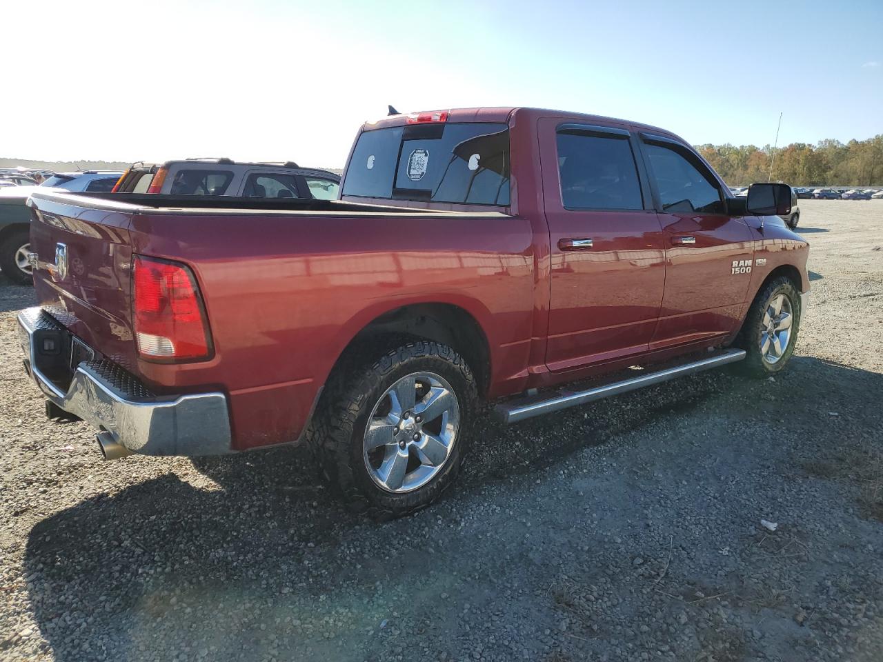 2014 RAM 1500 VIN 1C6RR6LT7ES229154 Copart auction photo, side damage thumbnail 3
