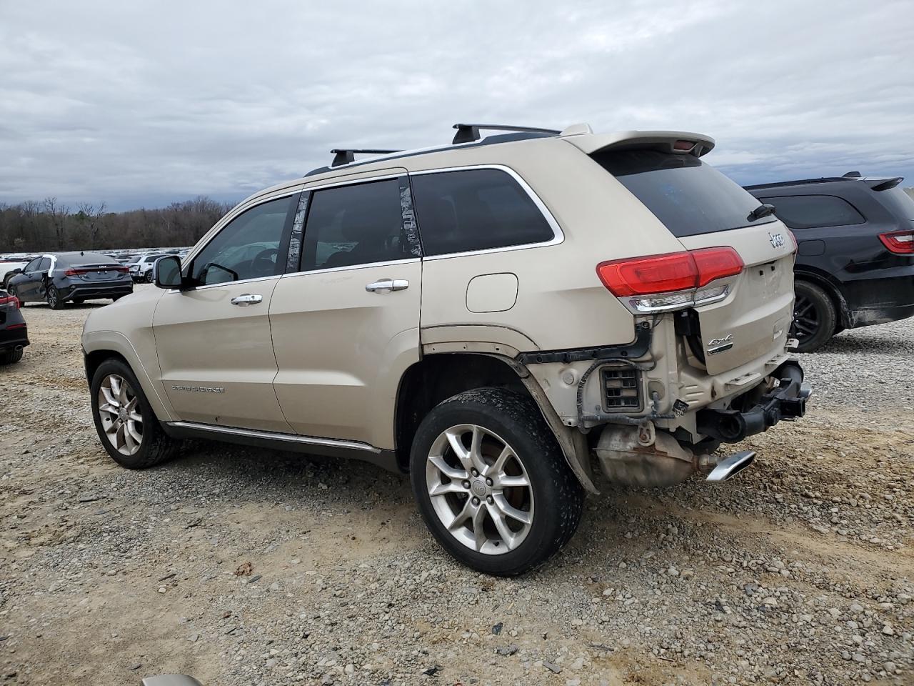 2014 Jeep Grand Cherokee VIN 1C4RJFJM8EC300013 Copart auction photo, front end / rear end damage thumbnail 2