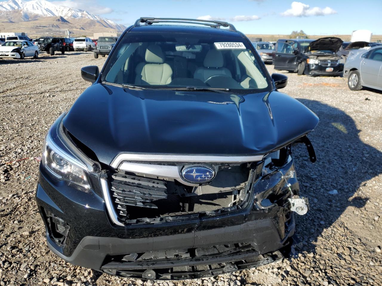 2020 Subaru Forester VIN JF2SKAJC6LH510281 Copart auction photo, front end damage thumbnail 5
