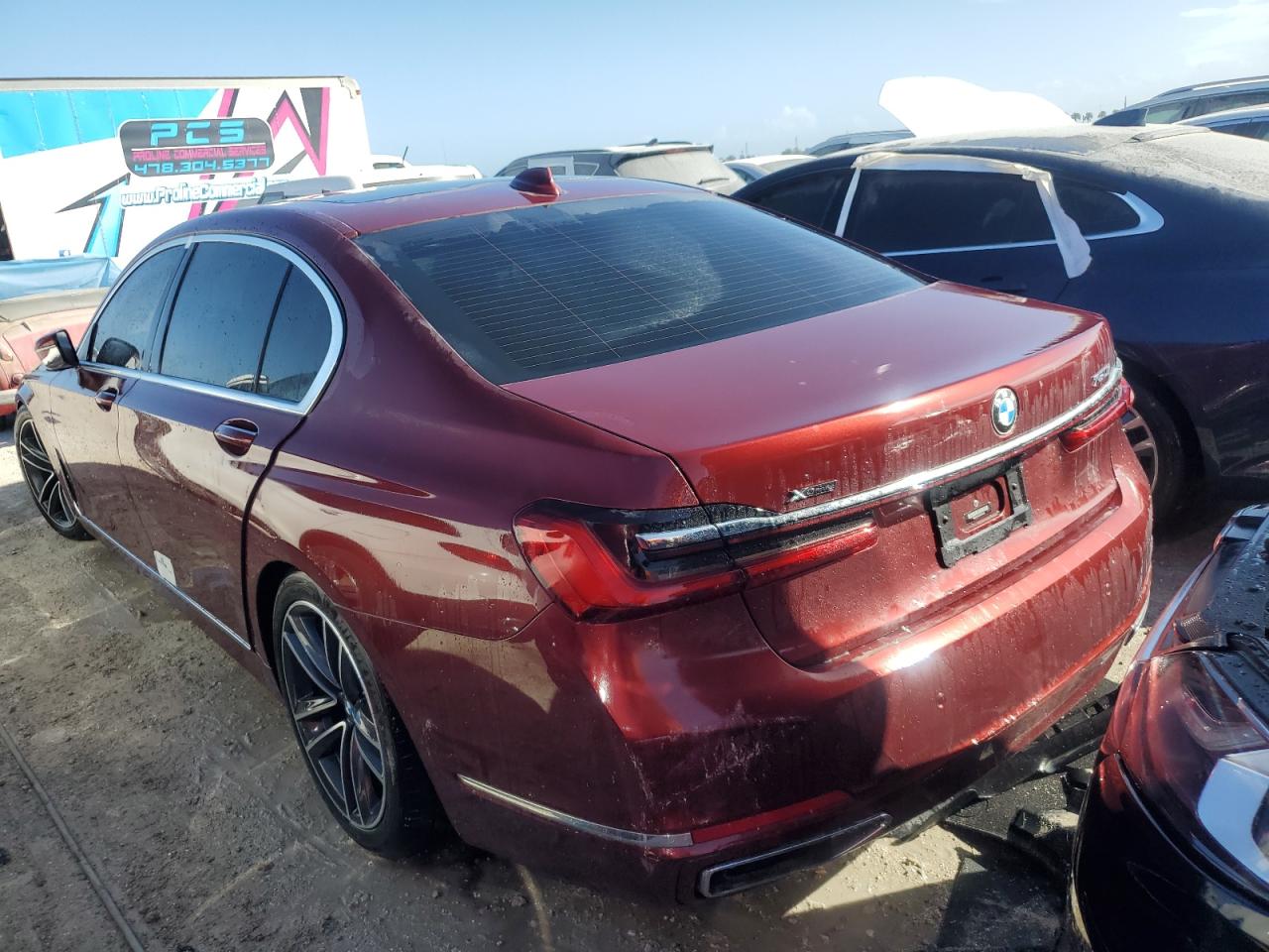 2021 BMW 7er VIN WBA7U2C03MCF89429 Copart auction photo, water/flood damage thumbnail 2