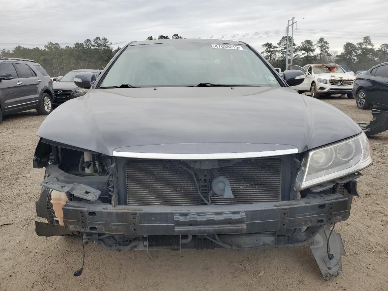 2011 Hyundai Azera VIN KMHFC4DF8BA559442 Copart auction photo, front end / side damage thumbnail 5