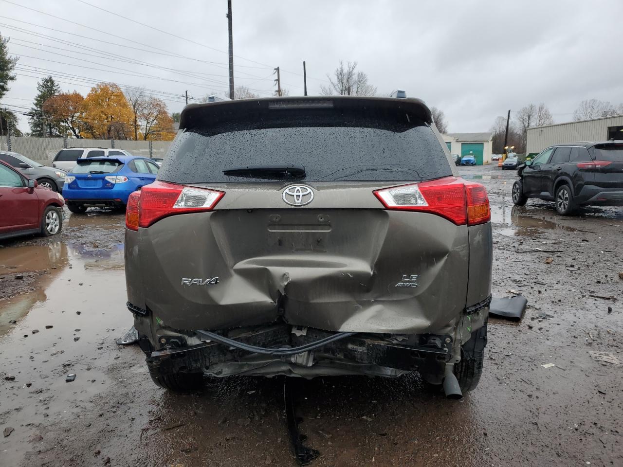 2015 Toyota RAV 4 VIN JTMBFREV2FD155411 Copart auction photo, rear end damage thumbnail 6