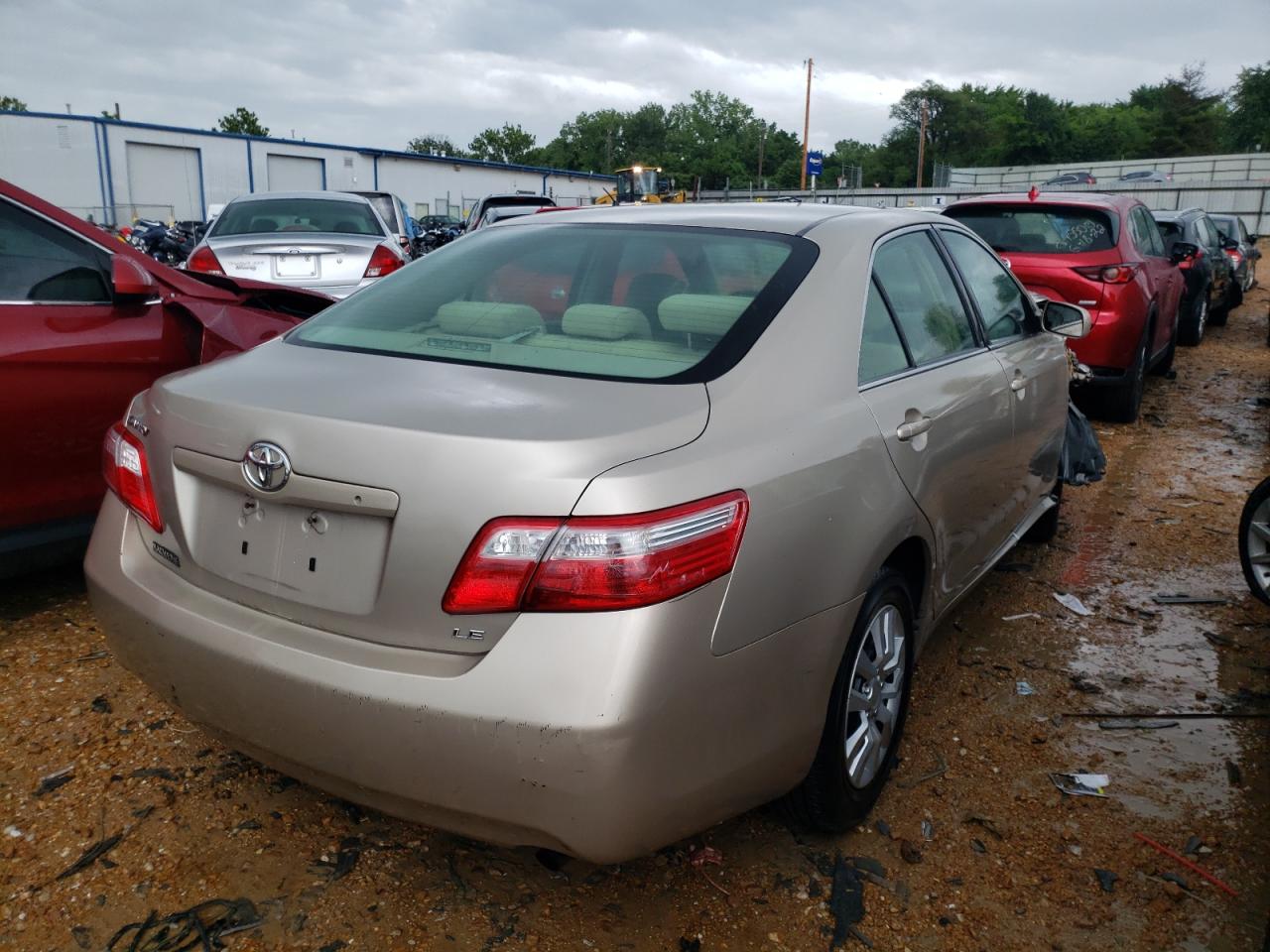 2007 Toyota Camry VIN 4T1BE46K87U517782 Copart auction photo, front end / side damage thumbnail 4