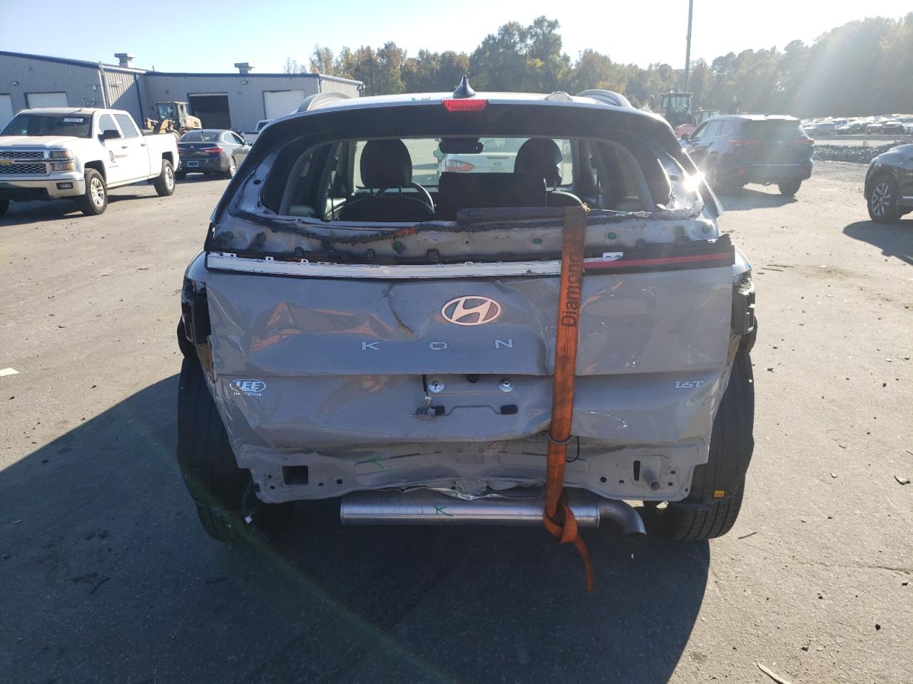 2024 Hyundai Kona VIN KM8HE3A37RU083166 Copart auction photo, rear end damage thumbnail 6