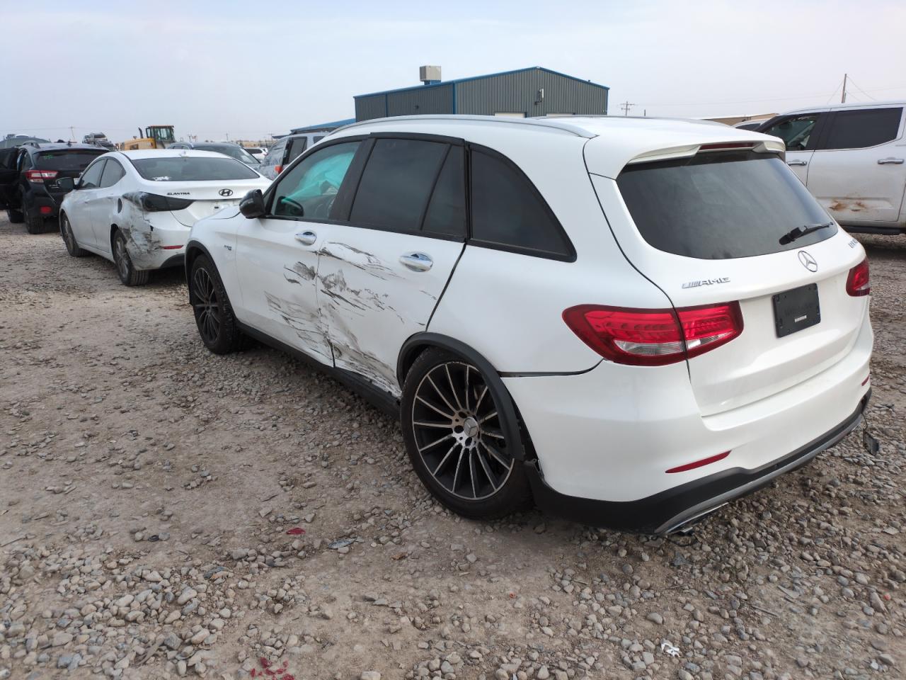 2017 Mercedes-Benz GLC VIN WDC0G6EB1HF172257 Copart auction photo, all over damage thumbnail 2