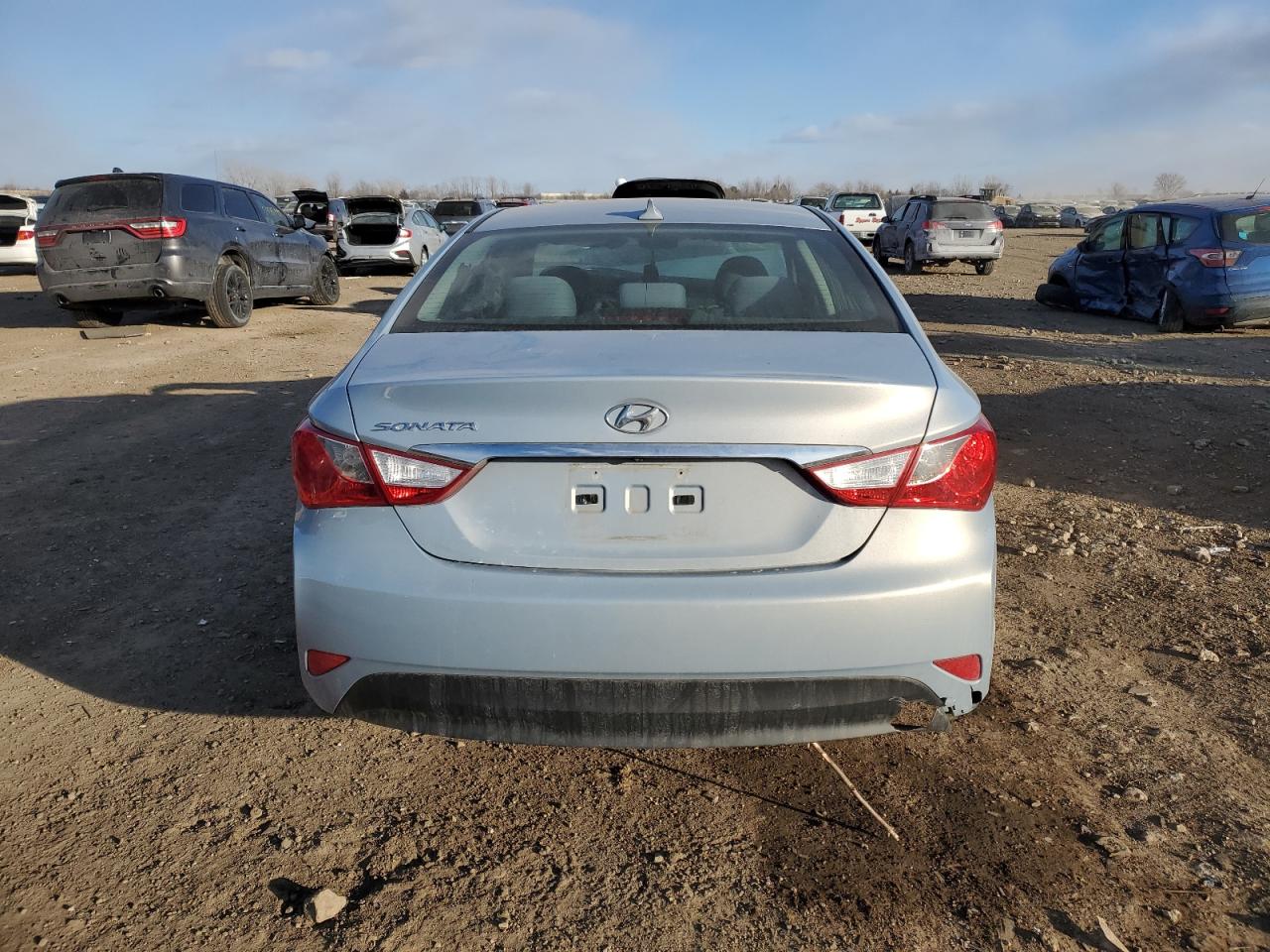 2014 Hyundai Sonata VIN 5NPEB4AC6EH898260 Copart auction photo, front end / side damage thumbnail 6