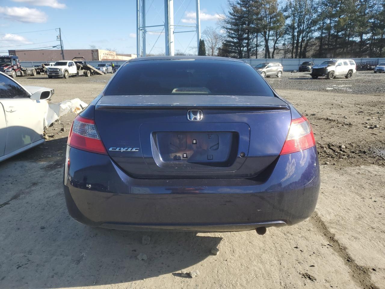 2010 Honda Civic VIN 2HGFG1B66AH538293 Copart auction photo, front end / side damage thumbnail 6