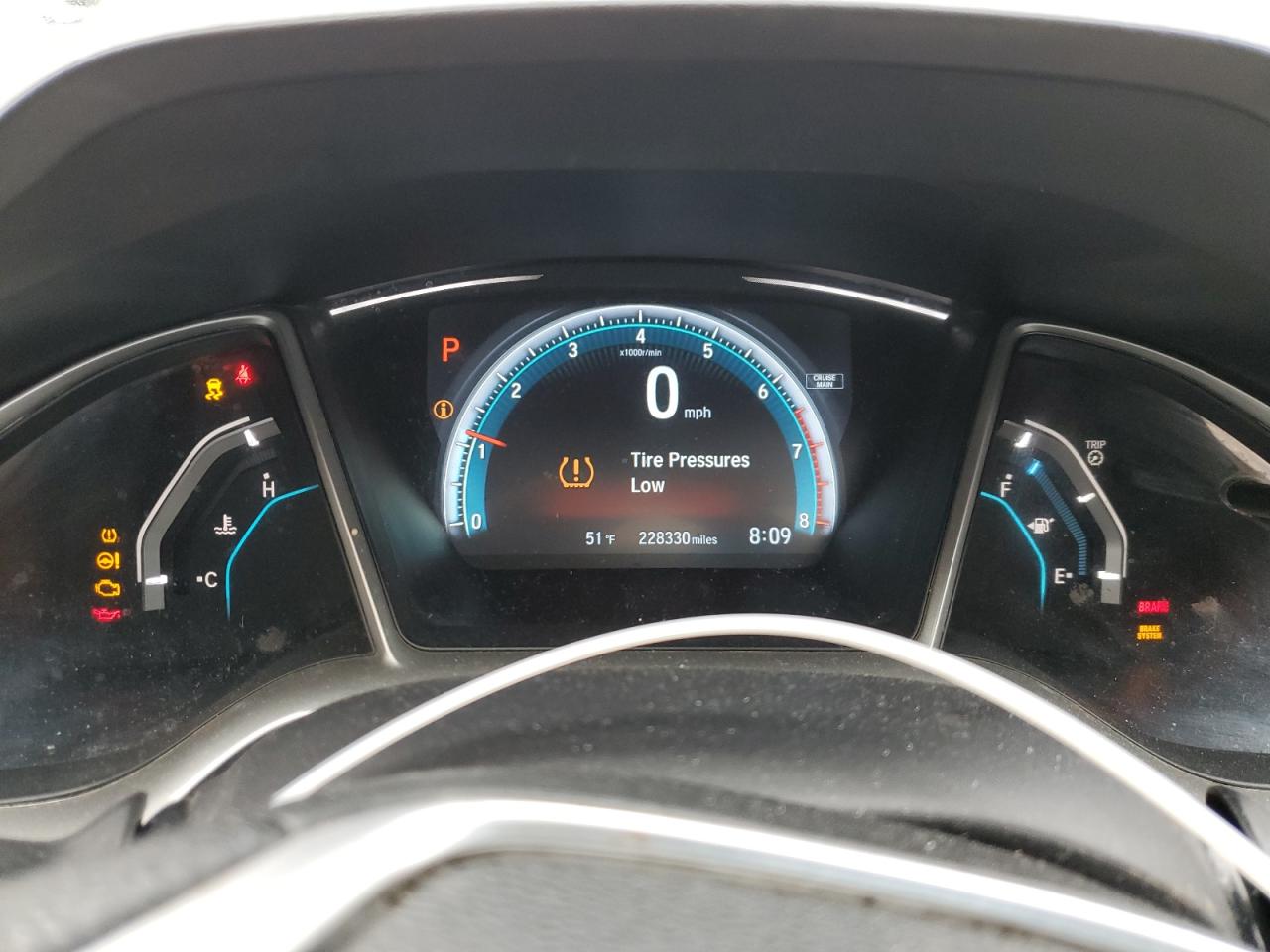 2016 Honda Civic VIN 19XFC1F38GE035637 Copart auction photo, rear end / front end damage thumbnail 9