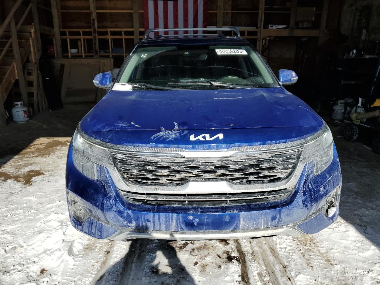 2022 KIA Seltos VIN KNDEUCAA8N7307708 Copart auction photo, side / rear end damage thumbnail 5