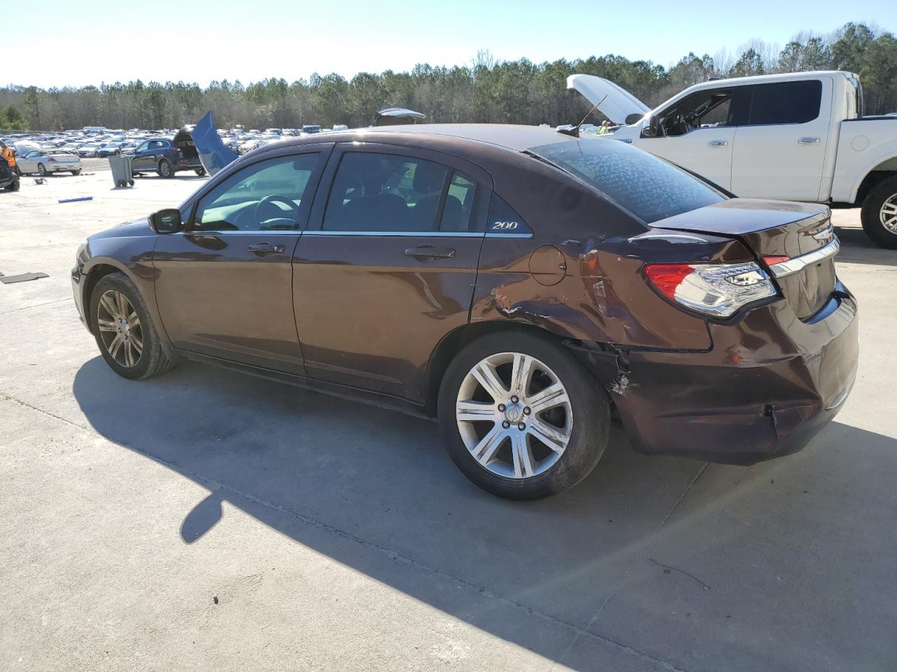 2012 Chrysler 200 VIN 1C3CCBBB6CN284146 Copart auction photo, side damage thumbnail 2